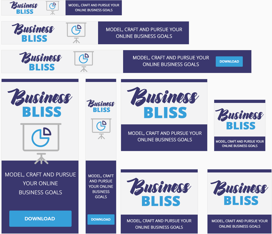 Business Bliss Awesome High-Quality Advertising Banners