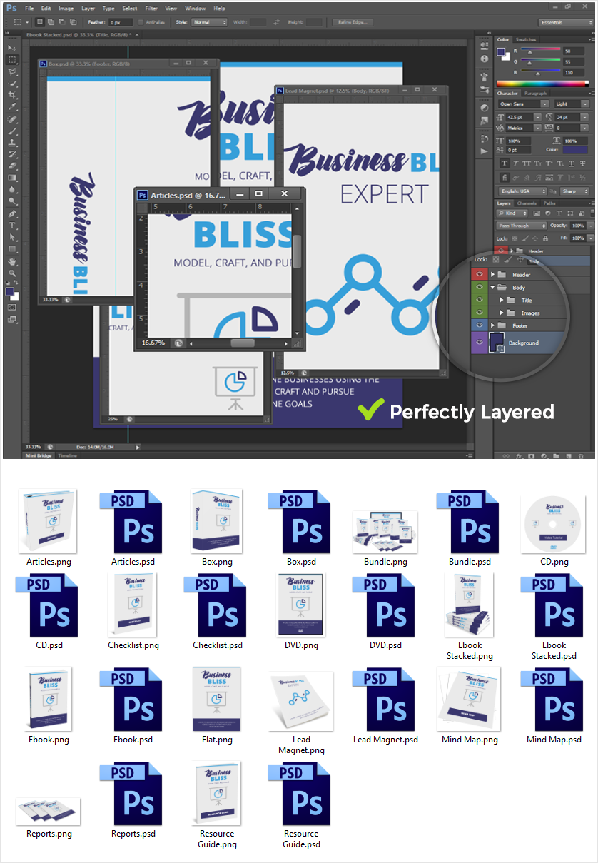 Business Bliss Source Graphic Files