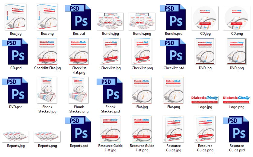 Diabetic Clarity Source Graphic Files