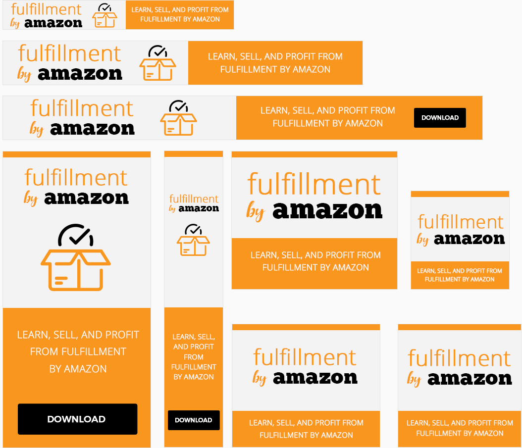 Fulfillment By Amazon Awesome High-Quality Advertising Banners