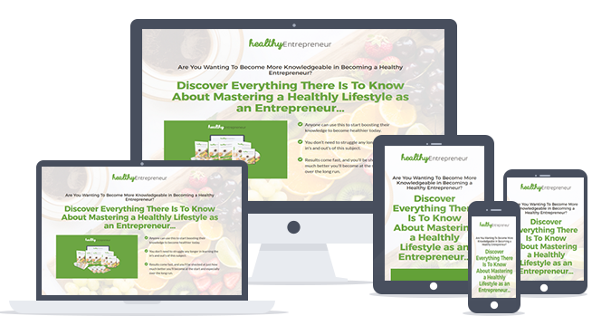 Healthy Entrepreneur Ready-To-Go Sales Letter, Thank You Page and Legal Pages