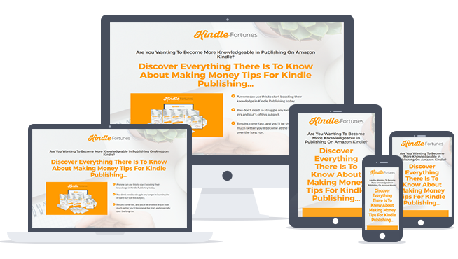 Kindle Fortunes Ready-To-Go Sales Letter, Thank You Page and Legal Pages
