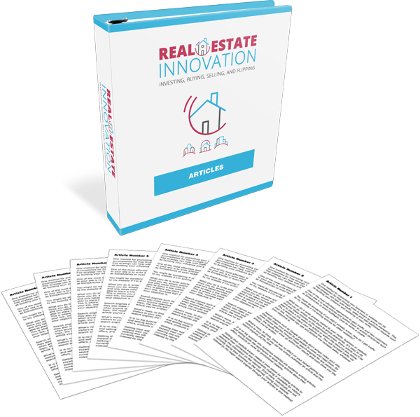 Real Estate Innovation High-Quality PLR Articles