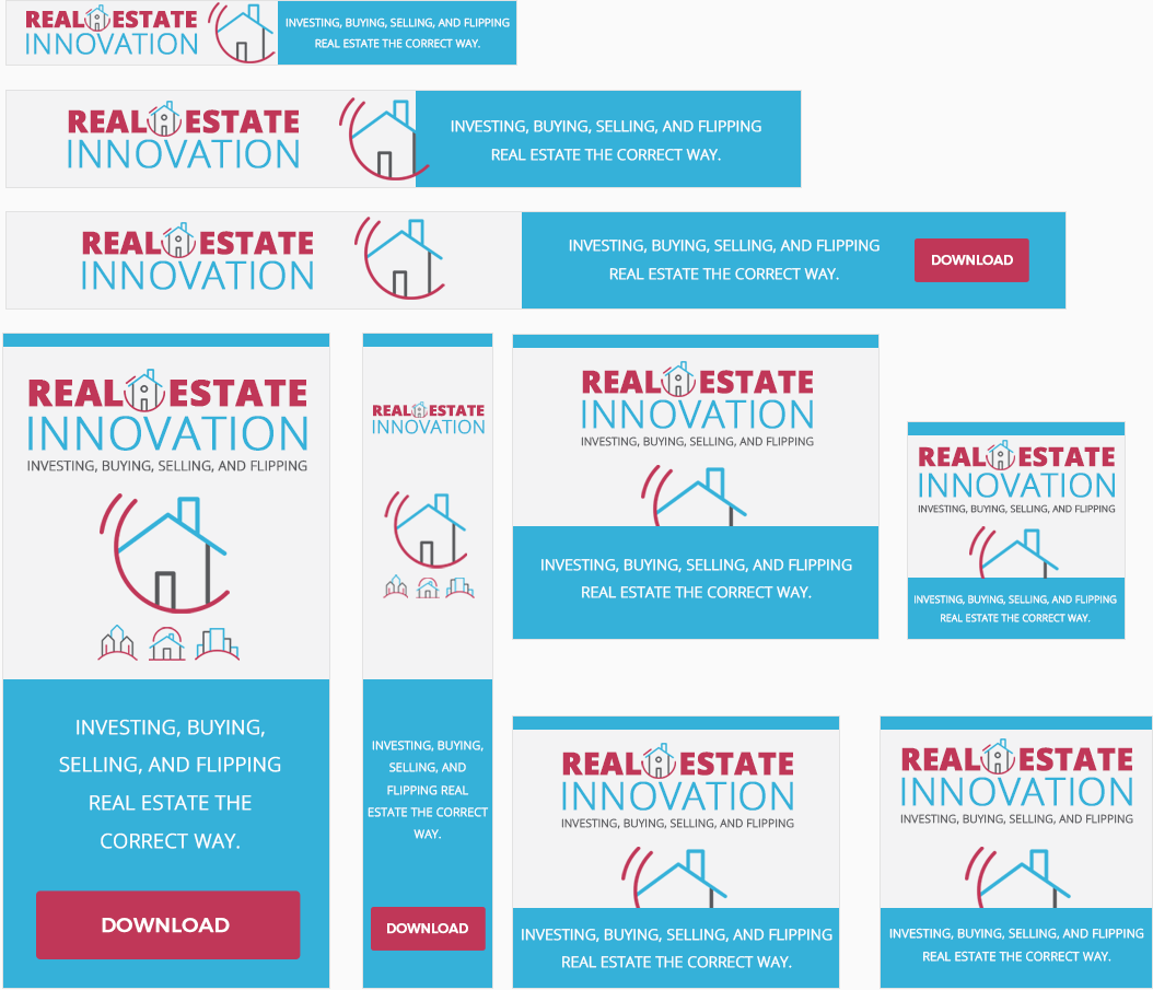 Real Estate Innovation Awesome High-Quality Advertising Banners