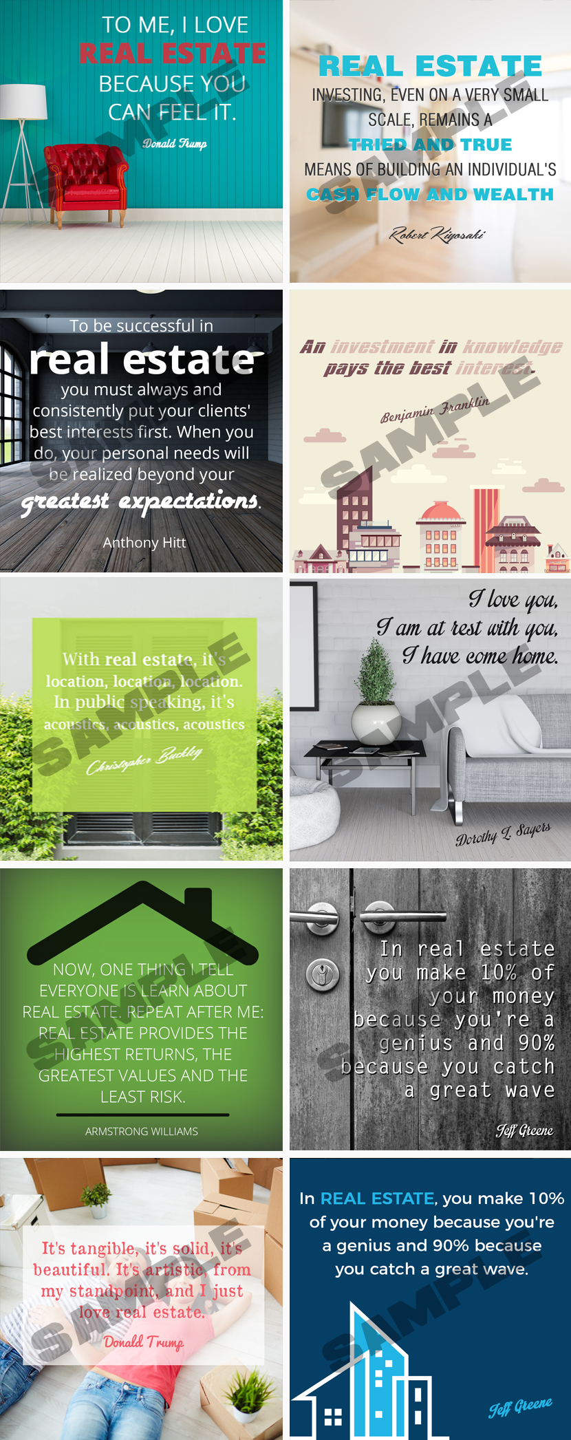 Real Estate Innovation Social Media Posters