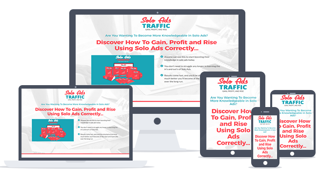 Solo Ads Traffic Ready-To-Go Sales Letter, Thank You Page and Legal Pages