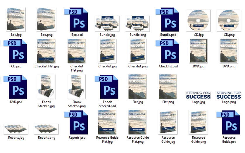 Striving For Success Source Graphic Files