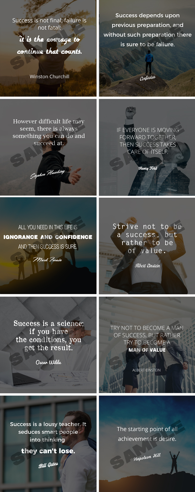 Striving For Success Media Posters