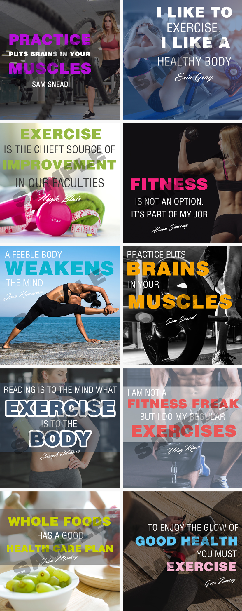 Stronger Fitter Faster Younger Social Media Posters