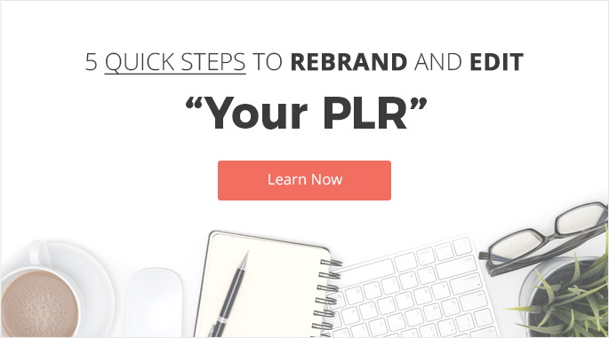 Rebrand and Edit PLR